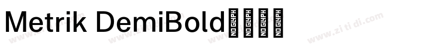 Metrik DemiBold字体转换
